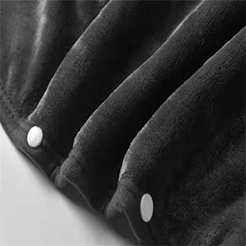 Копчето Cujux топло зимско ТВ ќебето што се носи зимска двојна шал меки ќебе со качулка