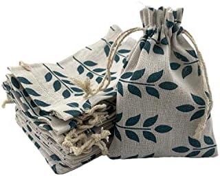 Палмхоме Пакет од 12 Шаблони Памучни Кеси Торби За Подароци Торбички За Третирање Торби За Складирање Со Врвки Од Муслин Крпа