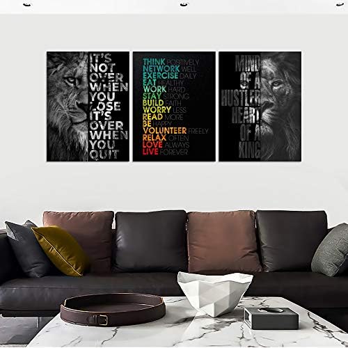 Unbruvo мотивациски канцелариски wallид декор метеж платно wallидна уметност инспиративни постери претприемач цитат платно слики