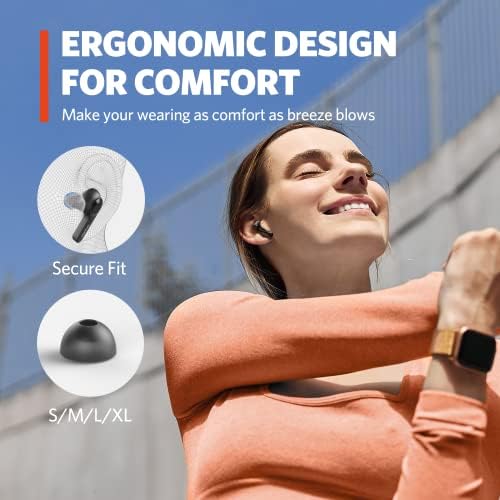 Airfun Air Wireless Earbuds Bluetooth Earbuds со 4 мики, џемпери ipx7 водоотпорно безжично полнење и слушалки за деца K1 Детства