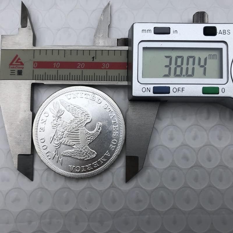 1843 Американски Монети Месинг Сребрени Монети Антички Занаети Странски Комеморативни Монети