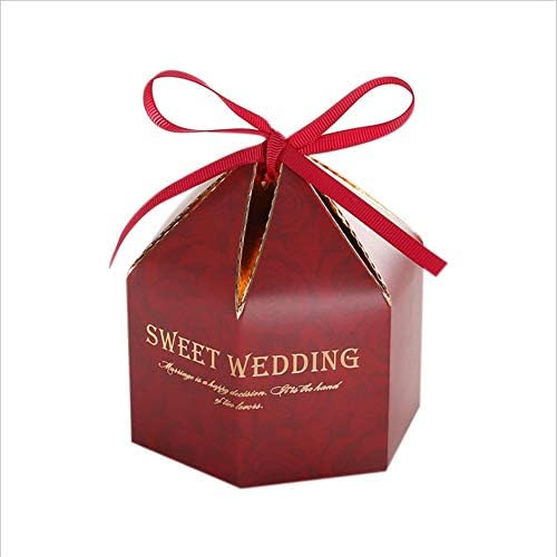 Кутија за бонбони за венчавки, нова романтична кутија за бонбони за свадби, кутија за подароци за креативни бонбони, 3,35 × 4,33, 30 парчиња