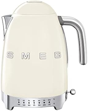 SMEG крем од не'рѓосувачки челик од не'рѓосувачки челик 50 -ти ретро променлива температура котел