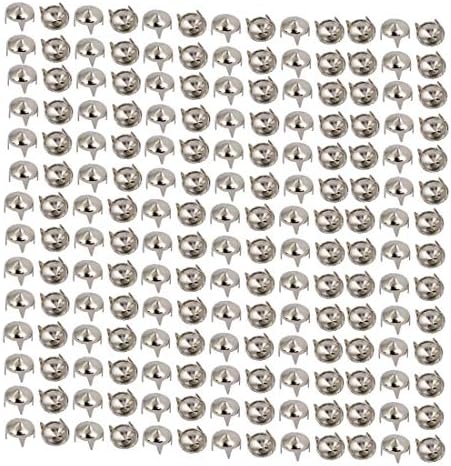 Нов LON0167 200pcs 8mm зашилен дизајн хартија Бред Сребрен тон за сноп -книги DIY занает (200 Stücke 8mm Spitze Design Papier Brad Silber Ton Für ScrapBooking DIY Handwerk