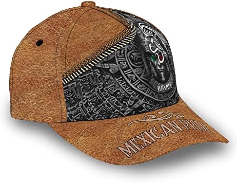 3Д печатење на мексикански гордост, безбол капа на бејзбол викинг Ацтек, воин воин за мажи жени