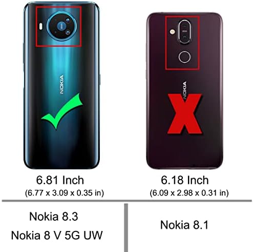 Ософтер за Случај Nokia 8.3 5G, Случај Nokia 8V Јасен Транспарентен Цвет Цветни За Девојки Жени Засилени Агли TPU Флексибилен