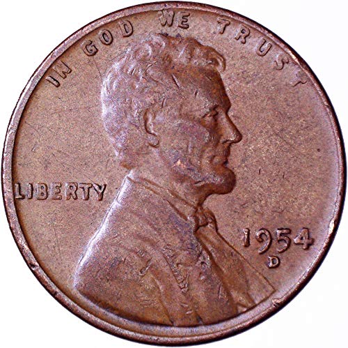 1954 г. Линколн пченица цент 1ц многу добро