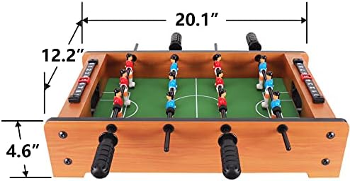 Win.Max Mini Foosball Table 20-инчен табела за фудбал/фудбалска табела за деца Лесно за чување