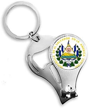 Национален амблем на Сал Салвадор Ел Салвадор Национален амблем ноил прстен клуч за шишиња со шишиња со шише Клипер