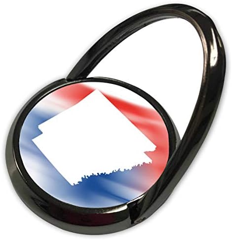 Град 3Дроза Печат - Типографија - држава Арканзас во бела боја на црвена, бела и сина позадина. - Телефонски прстен