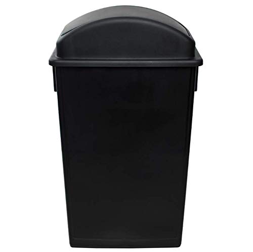 Pro & Family 23 галони црни тенок отпадоци со капакот на куполата за замав. Вклучена е бонус! Торба за ѓубре! ! Конзерва за отпадоци за