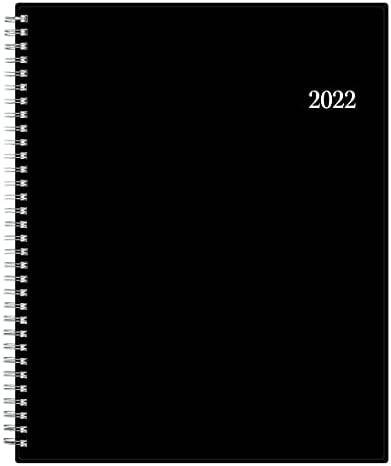 Сино Небо 2022 Неделно &засилувач; Месечна Книга за Состаноци &засилувач; Планер, 8.5 х 11, Флексибилен Капак, Жица, Претпријатие