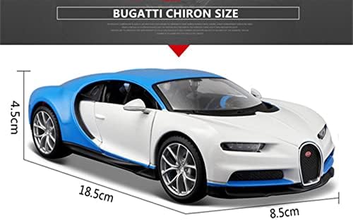 Model Model Model Model 1:24 за спортски автомобил Bugatti Chiron Modified верзија легура легура модел за декорација на автомобили за декорација