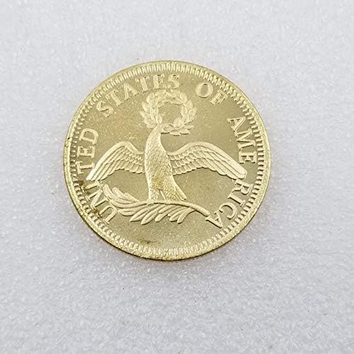 1795 Криптоварентност Омилена Монета Американски Со Заштитна Покривка Позлатена Реплика Монета Декорација Занаети