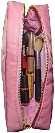 СЈАЈ Глам Подготвена Торба За Козметика За Шминка, Розова Најлонска Торбичка За Патување И Шминка