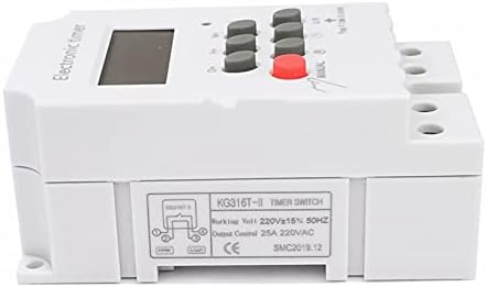 Електронски тајмер Ganyuu KG316T-II AC 220V 25A DIN Rail Digital Progmital Electronic Timer Switch Control Elective опрема Контрола на/