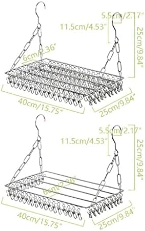 Зих балкон преклопување чевли за сушење на чевли за сушење облека од не'рѓосувачки челик за перење алишта за пешкири 36/100 клипови за куки