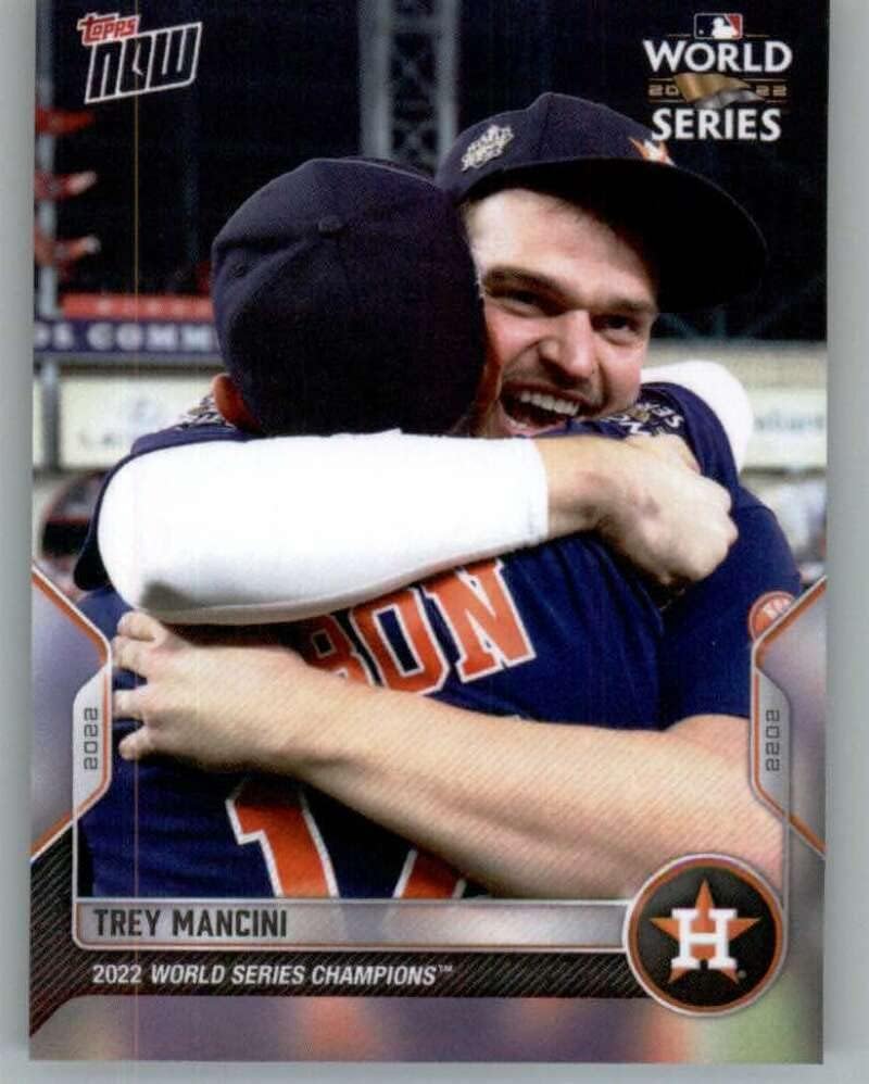 2022 Топс сега шампиони во Светска серија WS-15 Trey Mancini Houston Astros MLB Baseball Trading Card