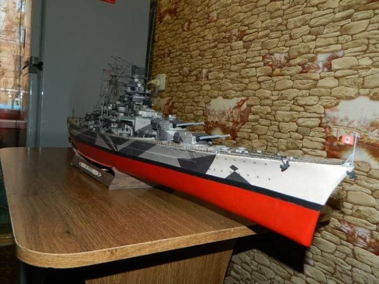 Германски Бизмарк Класа во борбени бродови Tirpitz 3D Model Model Model Toy Dids Dids