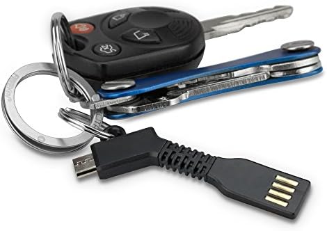 BoxWave Кабел Компатибилен Со Gionee S11 Lite - Микро USB Привезок Полнач, Клучен Прстен Микро USB Кабел За Gionee S11 Lite-Jet Black