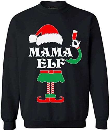 Незгодни стилови Мама Елф Грден Божиќен џемпер - Божиќна тема за Божиќни маички - Најдобро за мајка/мајка
