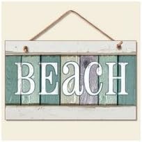 Хајленд графика плажа изморена дрвена знак