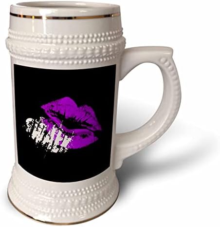 3Drose Gothic Swalk Sweetheart Purple Kiststick Kiss - 22oz Штајн кригла