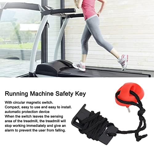 RitoeasySports 2PCS Универзален клуч за безбедност на машината за управување, меки за менување на магнетна безбедност за заклучување на итна стоп за вежбање за вежбање за в?