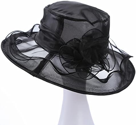 Womenените чипка цврсти ретро црковни капи свадбени чај фасцинатор капа невестински кратки облици се тркалаат сончево капаче сончево капаче