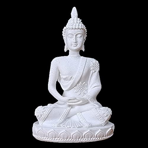 Хифан мини песочник Буда Јога Медитација статуа хармонична фигура колекционерска занаетчиска фенг шуи скулптура декор за десктоп за домашна канцеларија