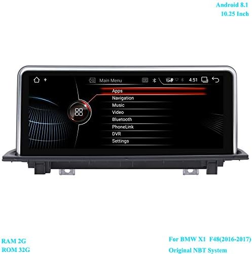 XISEDO 10.25 Инчен Автомобил Стерео Андроид 8.1 Автомобил Радио Авторадио 6-Јадро RAM МЕМОРИЈА 2G Rom 32g Главата Единица Sat Nav Автомобил GPS Навигација За Bmw X1 F48 Оригиналниот NBT Си