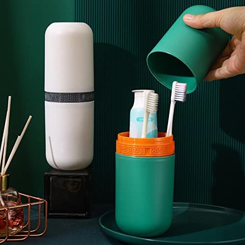 MSHAJ Кинески стил Едноставно патување за четки за заби чаша за миење садови за складирање на четки за заби