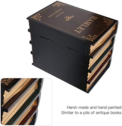 Безбедна книга со хаокс, декоративна лажна книга во европски стил, испуштена декоративни книги за факс, кутија за складирање за складирање