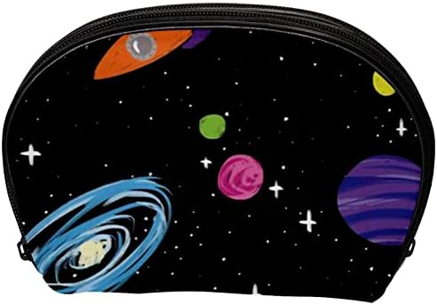 Мала Торба За Шминка, Патент Торбичка За Патување Козметички Организатор За Жени и Девојки, Цртан Филм Планета Вселенска Галаксија