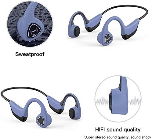 Слушалки за спроводливост на коските за плимаудиос, слушалки за спроводливост на коска од Bluetooth безжични, слушалки со отворено уво, со