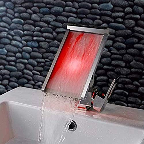 KXA мијалник за мијалник бања тапа 3 бои Променети LED сензор за температура на тапа со вода LED Tap Tap.