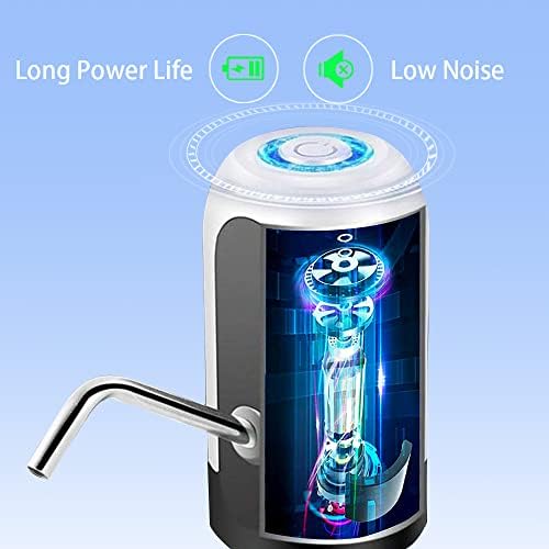 Кнејсан 5 Галон Дозер За Вода Автоматска Електрична Пумпа За Шише Со Вода со USB Полнење Пумпа За Бокал За Вода Пренослив Диспензер За Шише