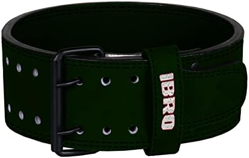 Ibro Powerlifting 10 mm Gym Belt - 4 инчи широк тешки оригинални кожни ремени на велур - сквотови ќ