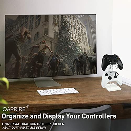 Универзален држач за двојни контролори Oaprire за PS5 PS4 Xbox One STEAM прекинувач, додатоци за игри со контроли, изградете ги тврдините на вашата игра