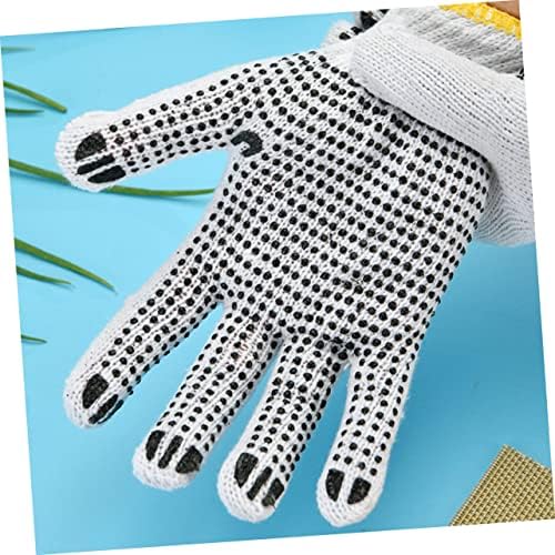 Рерна митс 5 парови Овелова ракавица од ракавици од ракавици од памук од ракавици за ракавици на ракавици за ракавици бели ракавици за скара