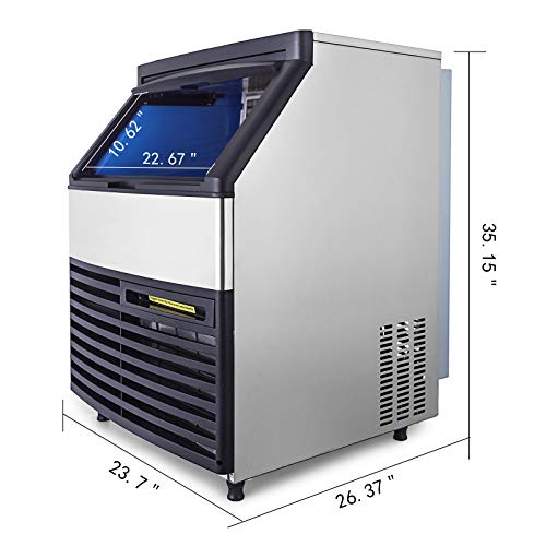 Машина за правење мраз со среќна боја 265lb/24h w/99 bs за складирање на капацитет 5x18 коцки комерцијални производи за мраз 110V коцка