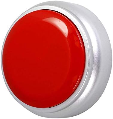 Копче за снимање, Копче За Снимање Зборување, Лесно Копче За Снимање НА Глас ОД 30-ТИТЕ Копче За Звучен Ефект Со Репродукција Назад (Црвено И Сребро)
