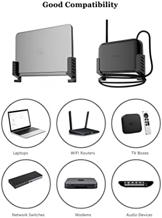 Универзален лаптоп wallид држач за кабел за кабел за управување со кабел за управување со кабел, кука, компатибилна со лаптопи/WiFi