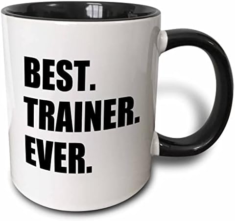 3дроуз Најдобар Тренер Досега, забавен подарок за обука благодарност за работа, црн текст-Чаши