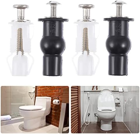 Завртки за тоалети за тоалети 4 парчиња тоалети за капакот на тоалетот, не'рѓосувачки челик, тоалетот за тоалетот, завртката завртка за завртки со ореви, поставени з