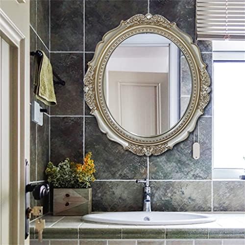 Llrryn бања Американски ретро овално декоративно виси врежан златен подарок дневна соба декорација