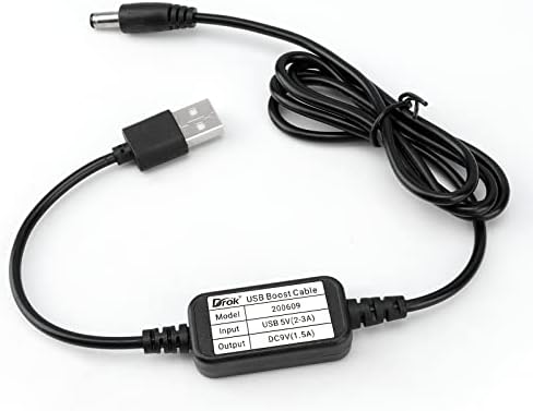 USB до 9V, Drok 5V до 9V ​​USB конвертор на засилување, USB кабел DC 5V чекор до 9V, 1,5А линија за регулатор на електрична енергија