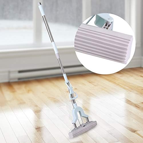 Sponge Mop, PVA Sponge Roller Mop, Домашна комерцијална употреба плочки за чистење на бања, алатка за чистење на домаќинства за плочки, ламинат, винилни подови, за чистење на подот