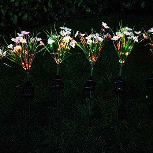 N/A Wild Chrysanthemum LED форма на отворено водоотпорни светла градинарски двор тревник пејзаж Дејзи ламба градинарска земја