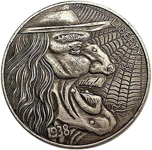1938 Скитник Монета Пајажина Антички Бакар Стариот Сребрен Медал Колекционерска Монета Врежана Бакар И Сребрена Монета Комеморативна Монета Копија